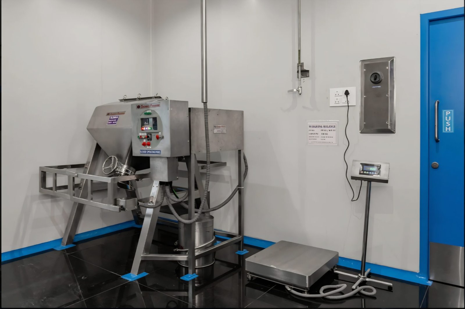 Blending and weighing room