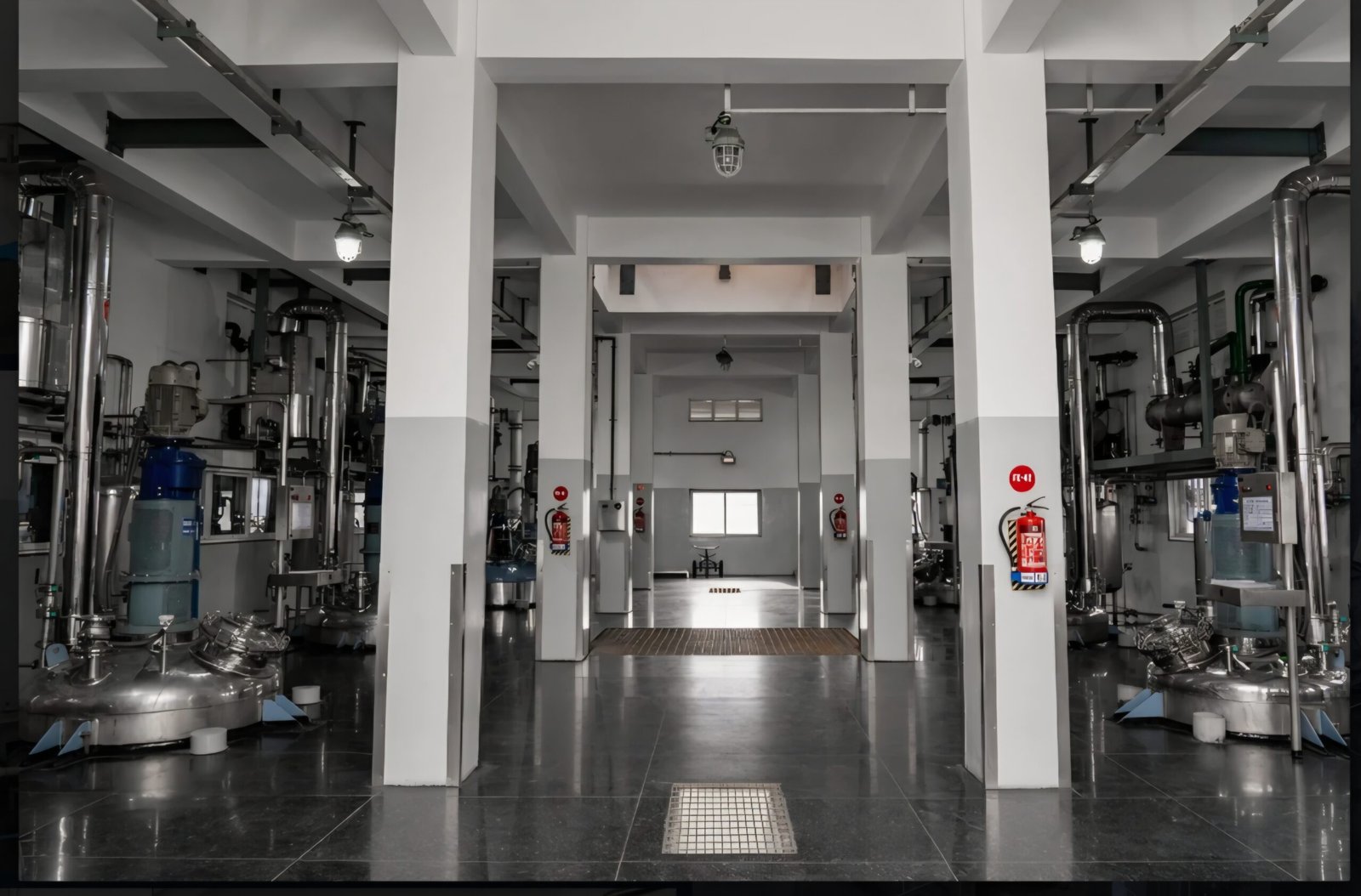 Main reactor hall corridor